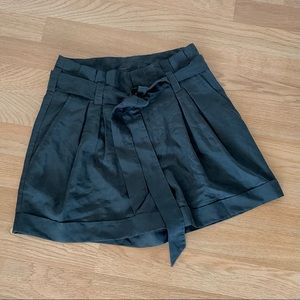 High-Waisted Pleated Shorts